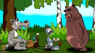 Смотреть видео Анекдот про зверей, как Заяц, Волк и Медведь от армии закосили. Мультанекдот