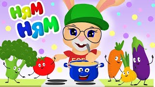 Смотреть видео Школа кролика Бобо Ням-Ням Мультики для малышей Super Toons TV